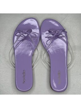 Seychelles Womens 10 Patent Thong Sandals